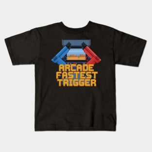 Pixelart Arcade Fastest trigger Kids T-Shirt